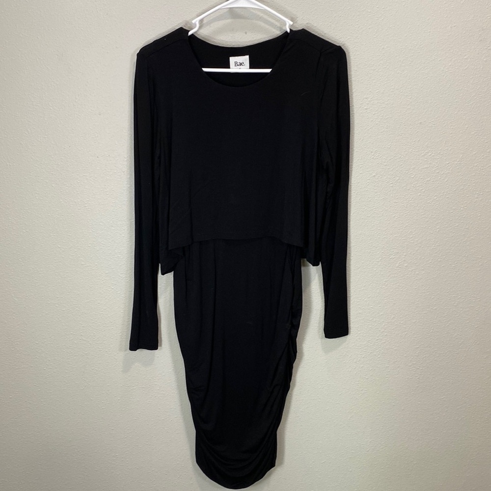 Bae. Nursing and Maternity‎ dress jersey black